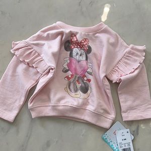 Disney, Baby, Minnie Mouse, Sweatshirt.